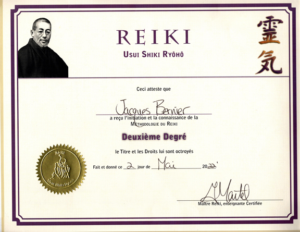 Certification Reiki Usui 2