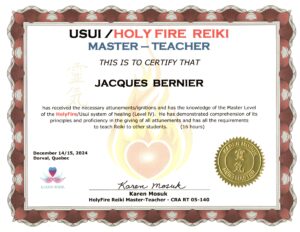 Certificat Master-Teacher HolyFire