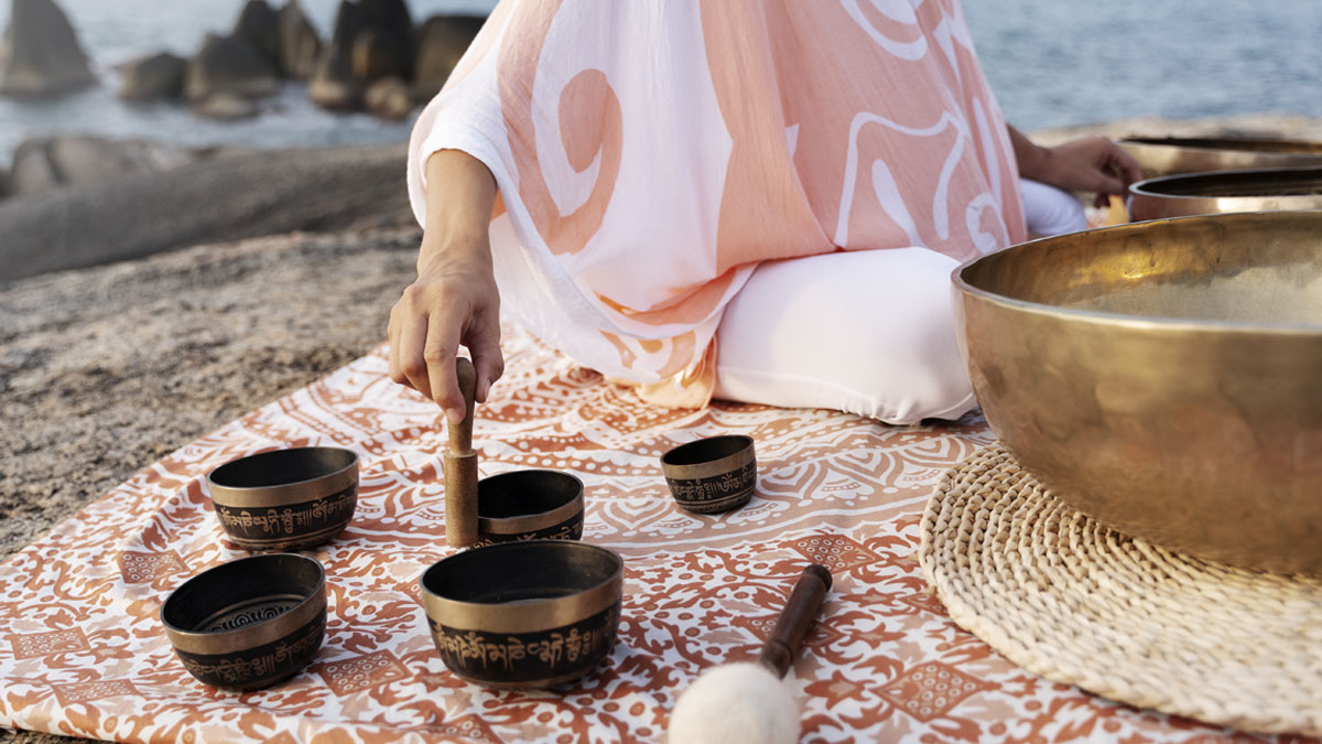 Signing Bowl on a beach